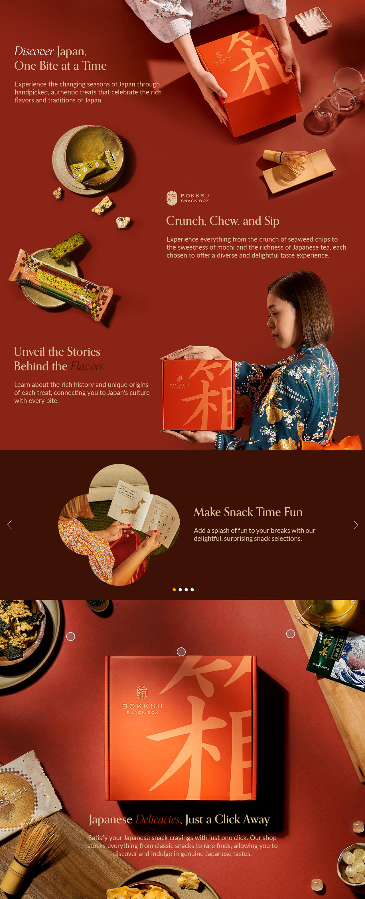 Bokksu Amazon A+ Content: High-converting visuals showcasing gourmet snacks with immersive design and product storytelling.